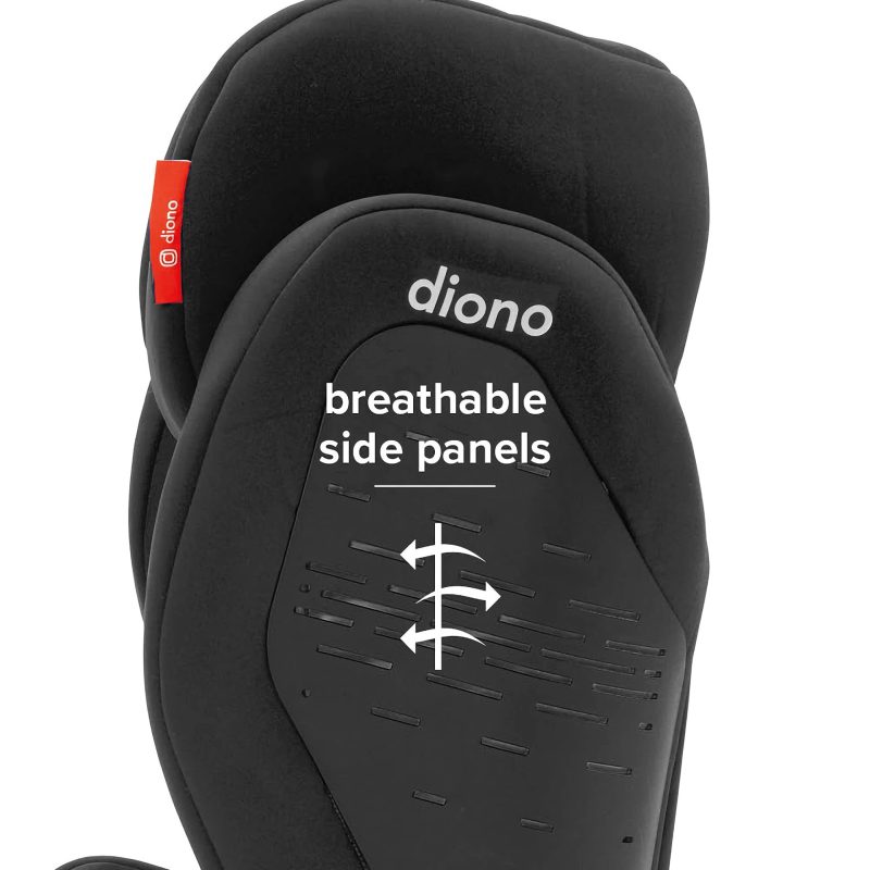 Diono Monterey 4DXT Latch, 2-in-1 High Back Booster Car Seat with Expandable Height, Width, Advanced Side Impact Protection, 8 Years 1 Booster, Black - Image 6