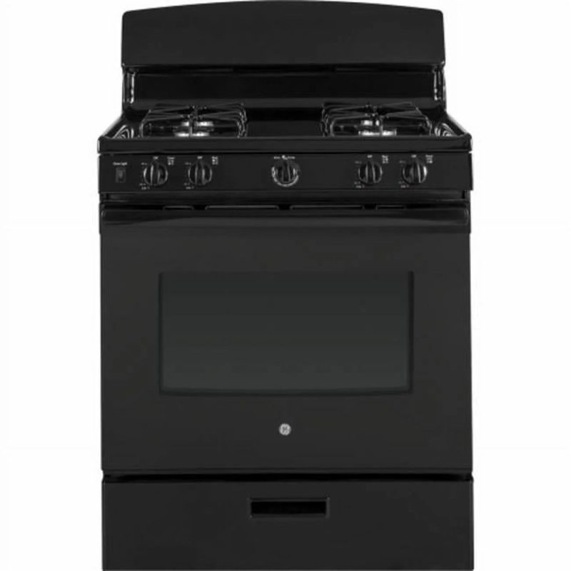 Natural Gas Freestanding Range, Black