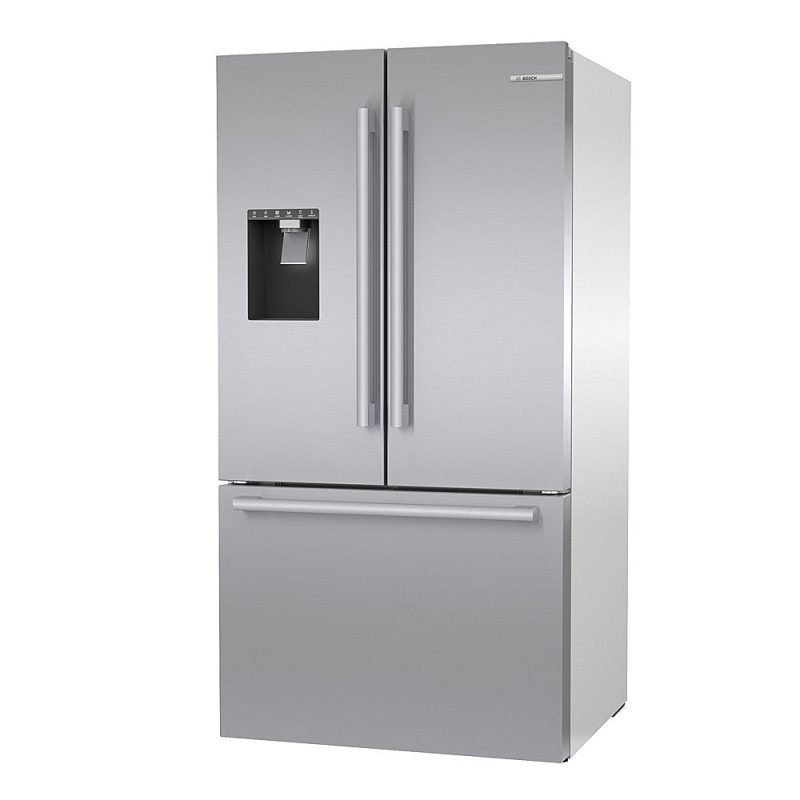 Bosch - 500 Series 26 cu. ft. French Door Standard-Depth Smart Refrigerator with External Water and Ice - Stainless steel - Image 10