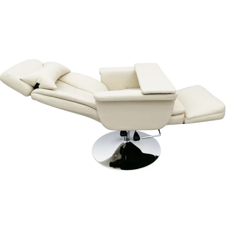 INTBUYING Facial Beauty SPA Salon Chair for Beauty Home Office Pneumatic Load 440LB 360Degree Rotation White - Image 6