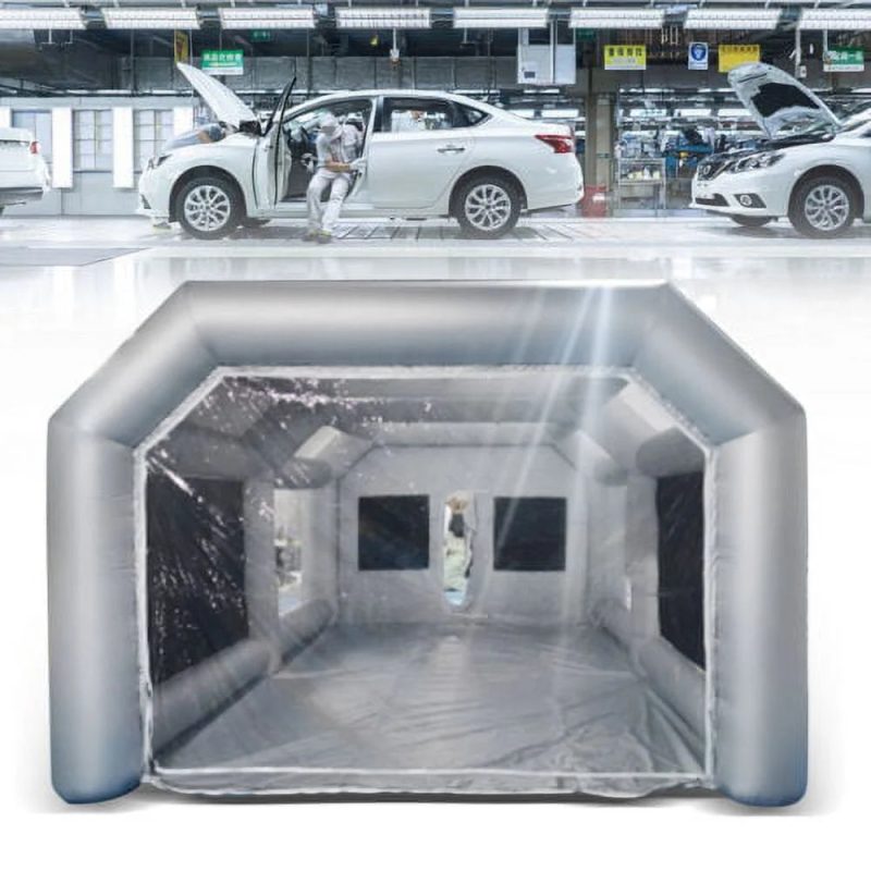 Inflatable Paint Spray Booth Car Painting Work Tent Filter System 26*15*10Ft