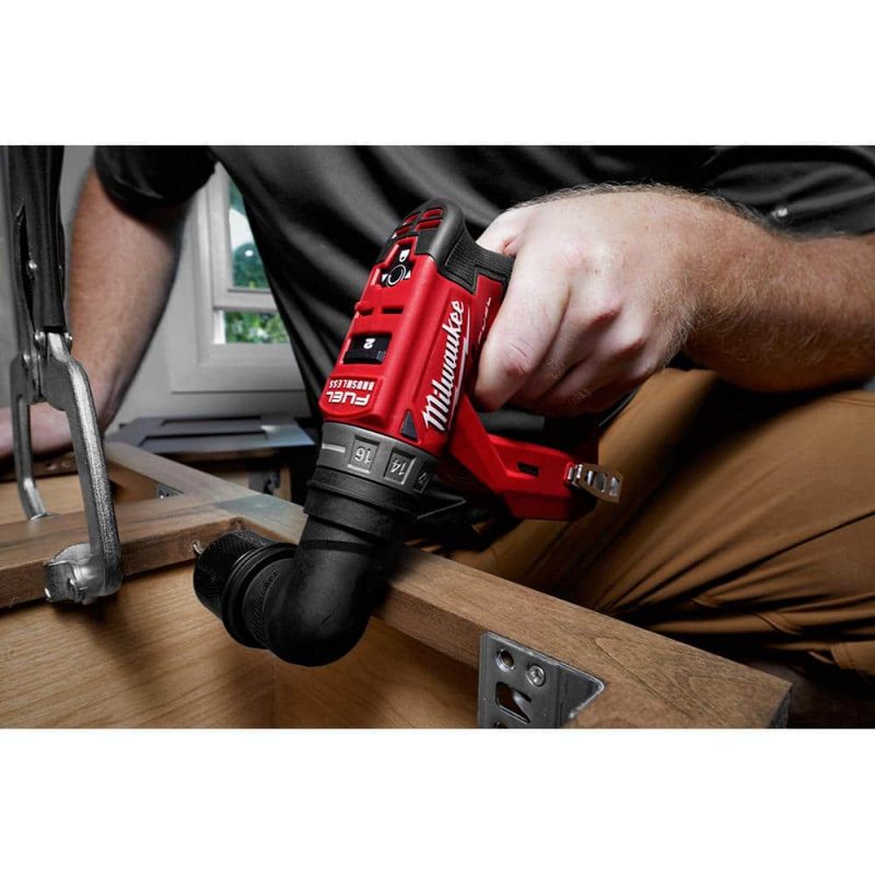 M12 FUEL 12V Lithium-Ion Brushless Cordless 4-in-1 Installation 3/8 in. Drill Driver Kit with 4-Tool Heads 2505-22 - Image 9