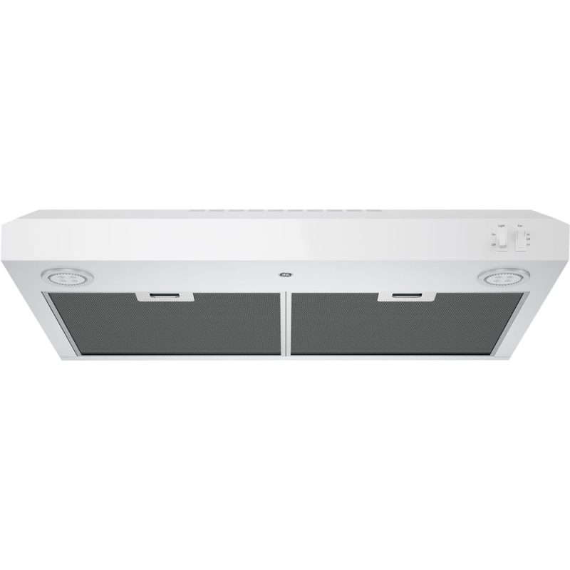 GE - 30" Convertible Range Hood - White on white - Image 5