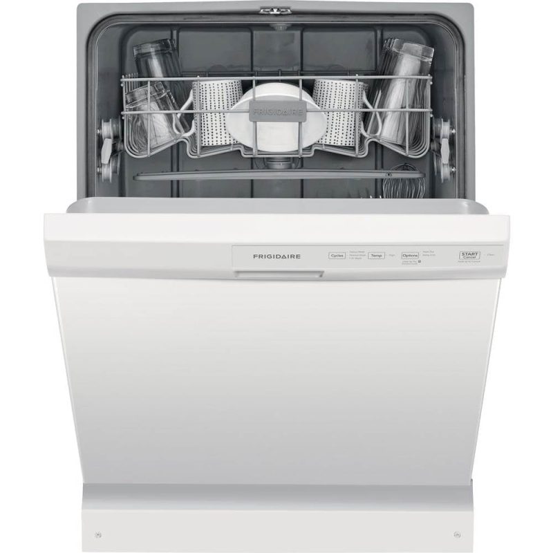 Frigidaire - 24" Front Control Tall Tub Built-In Dishwasher - White - Image 7