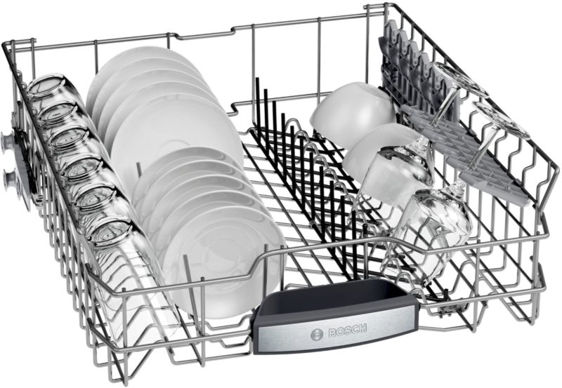 Bosch - 500 Series 24" Top Control Built-In Dishwasher with AutoAir, Stainless Steel Tub, 3rd Rack, 44 dBa - Stainless steel - Image 6