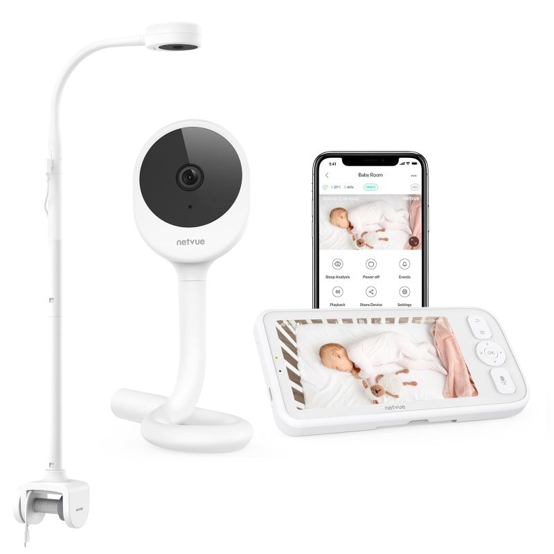 NETVUE Video Baby Camera Monitor Peekababy bracket scenarios Detection