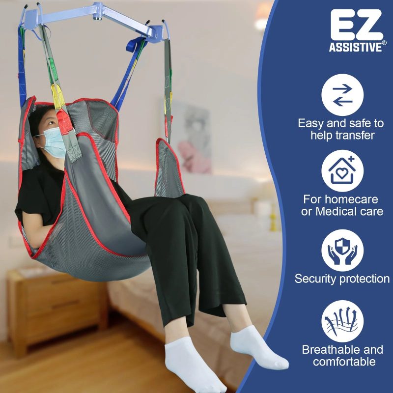 EZ Assistive Universal Full Body Patient Lift Sling, Mesh Fabric Patient Sling Transfer and Bathing aids, 500lb Weight Capacity - Image 2