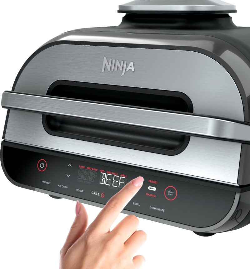 Ninja Foodi Smart XL 6-in-1 Indoor Grill with 4-qt Air Fryer, Roast, Bake, Broil, & Dehydrate - Black - Image 2