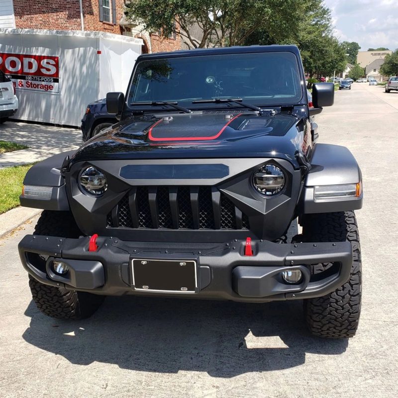 AMERICAN MODIFIED Demon Grille w/Red Lights for 18-21 Wrangler/Gladiator - Image 8