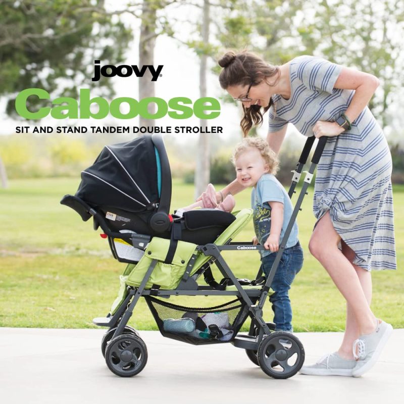 Joovy Caboose Graphite Stroller Appletree - Image 3