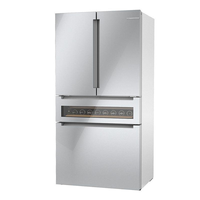 Bosch - 800 Series 20.5 Cu. Ft. 4-Door French Door Counter-Depth Smart Refrigerator - Stainless steel - Image 9