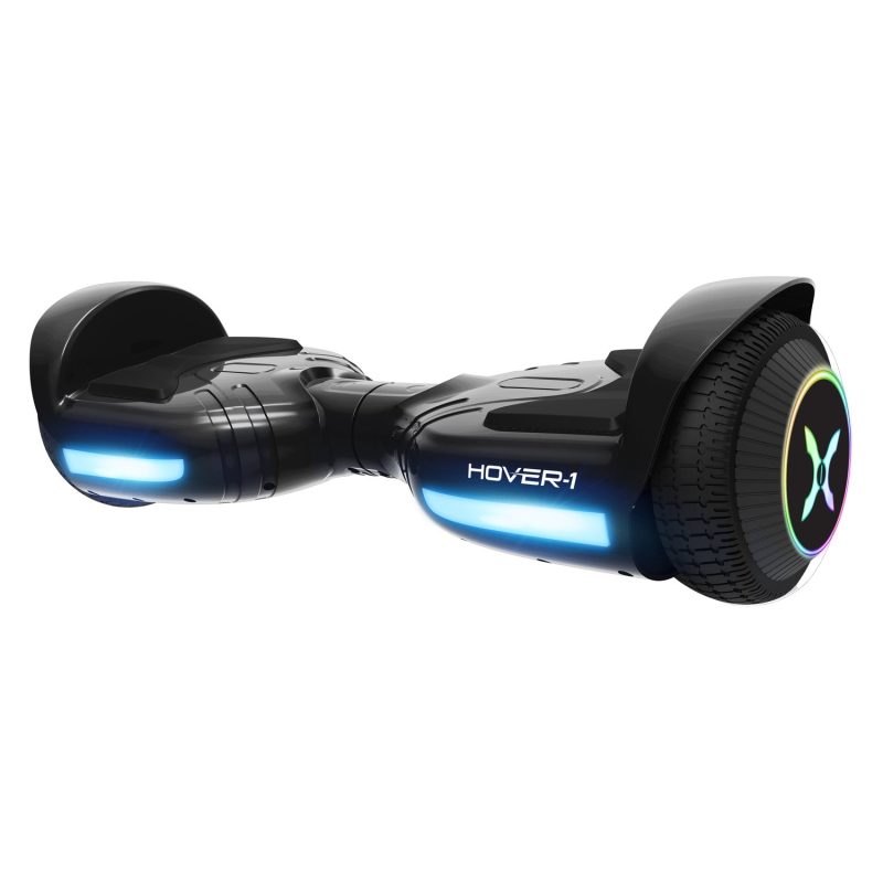 Hover-1 Blast Hoverboard， Black， 160 Lbs.， Max Weight， 7 Mph Max Speed， LED Lights