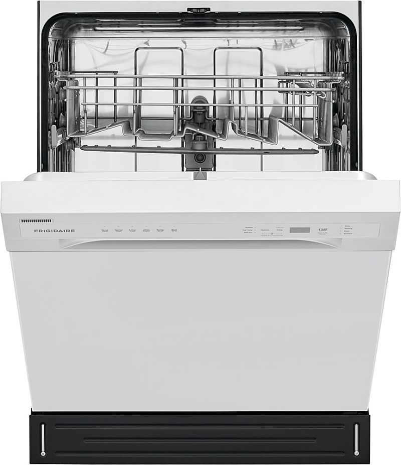 Frigidaire - 24" Compact Front Control Built-In Dishwasher with Stainless Steel Tub, 52 dBA - White - Image 5