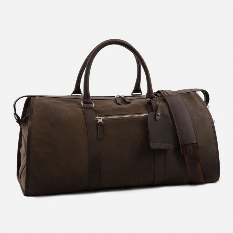 Davis Weekender Bag - Waxed Canvas and Pull-Up Leather - Men's - Image 8