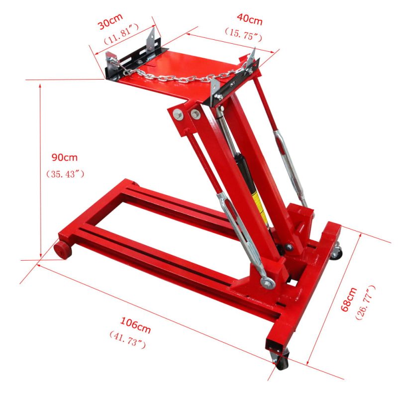 TECHTONGDA 4400lbs Low Profile Transmission Jack 2 Ton Hydraulic Lift Low Lift Jack - Image 2