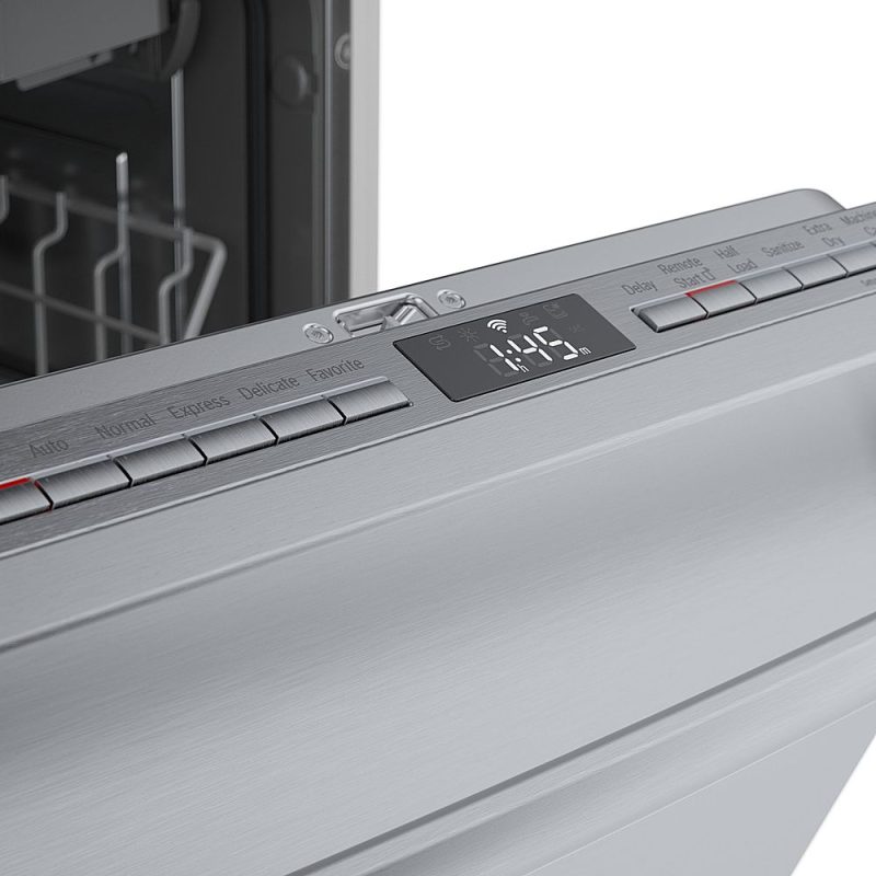 Bosch - 800 Series 18" Top Control Smart Built-In Dishwasher with 3rd Rack and 44 dBA - Silver - Image 6