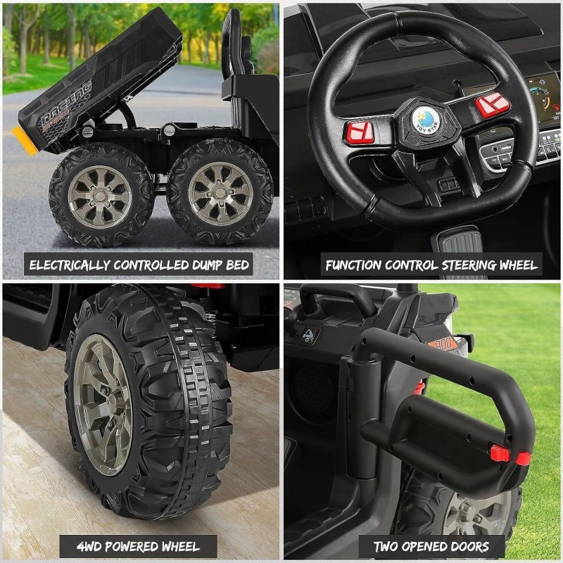 6-Wheel 24V UTV Ride-On with Dump Bed and 4WD Power - Image 9