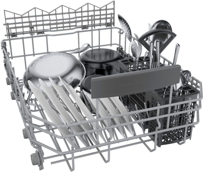 Bosch - 800 Series 18" Front Control Smart Built-In Stainless Steel Tub Dishwasher with 3rd Rack, 44 dBA - Stainless steel - Image 12