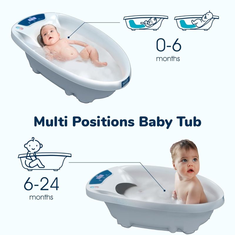 Baby Patent AquaScale Baby Bath Tub - 0-24m - GEN 3 - with Thermometer & Scale | Bathtub for Newborn, Infant & Toddler, Small to Large - Image 4