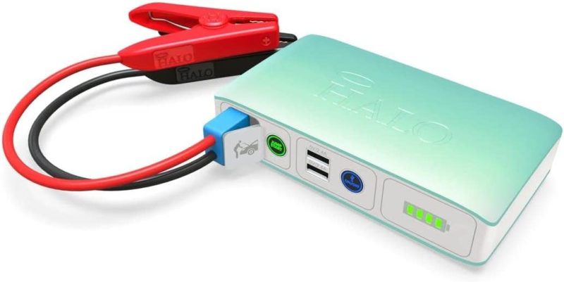 HALO Bolt Compact Portable Car Jump Starter - Car Battery Jump Starter with 2 USB Ports to Charger Devices, Portable Car Charger - Mint Ombre - Image 4