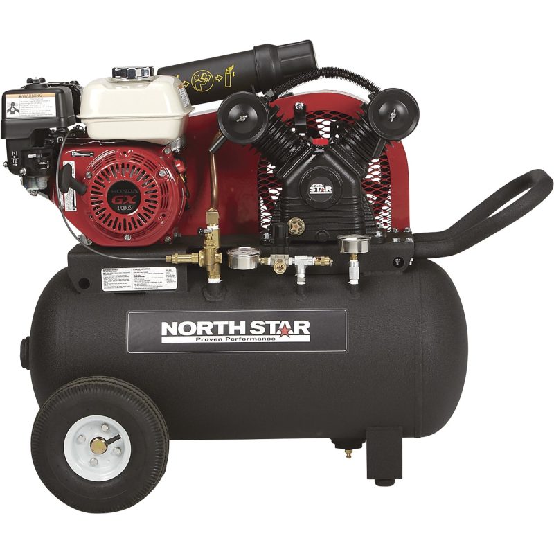 NorthStar Portable Gas-Powered Air Compressor 20-Gal Hor Tank 13.7 CFM @ 90 PSI