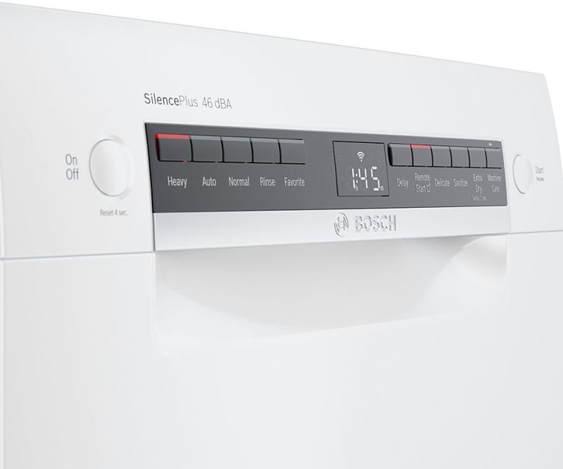 Bosch - 300 Series 18" Front Control Smart Built-In Dishwasher with 3rd Rack and 46 dBA - White - Image 15