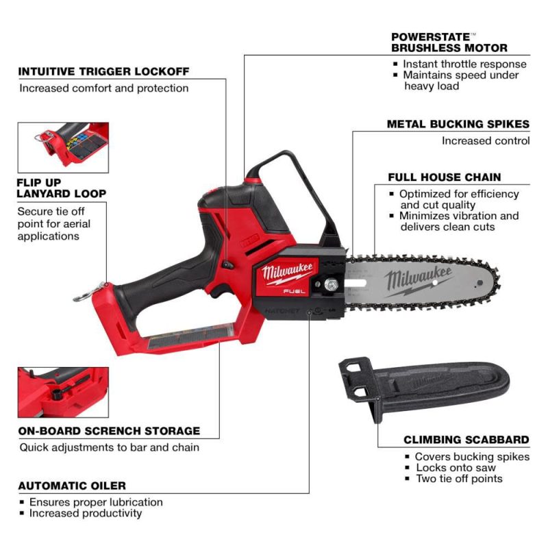 MW M18 FUEL Hatchet 8" Pruning Saw Bare Tool 3004-20 from MW - Image 3