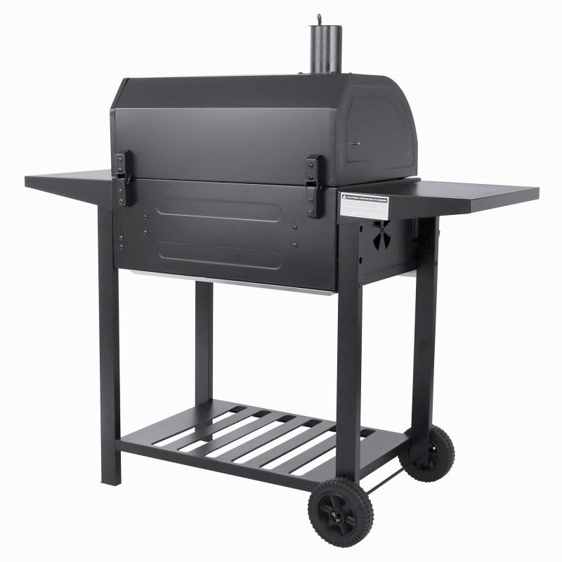 Royal Gourmet CD1824AX 24-Inch Charcoal Grill Outdoor BBQ Smoker Picnic Camping Patio Backyard Cooking, Black - Image 3