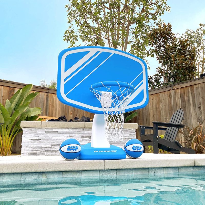 GoSports Splash Hoop Swimming Pool Basketball Game�� Includes Poolside Water Basketball Hoop�� 2 Balls and Pump - Image 8