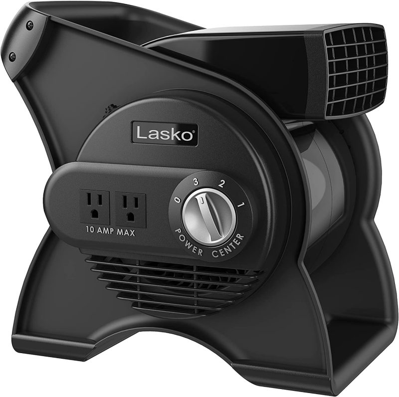 Lasko U12104 Pivoting Pro Blower Fan for Cooling， Ventilating， Exhausting and Drying