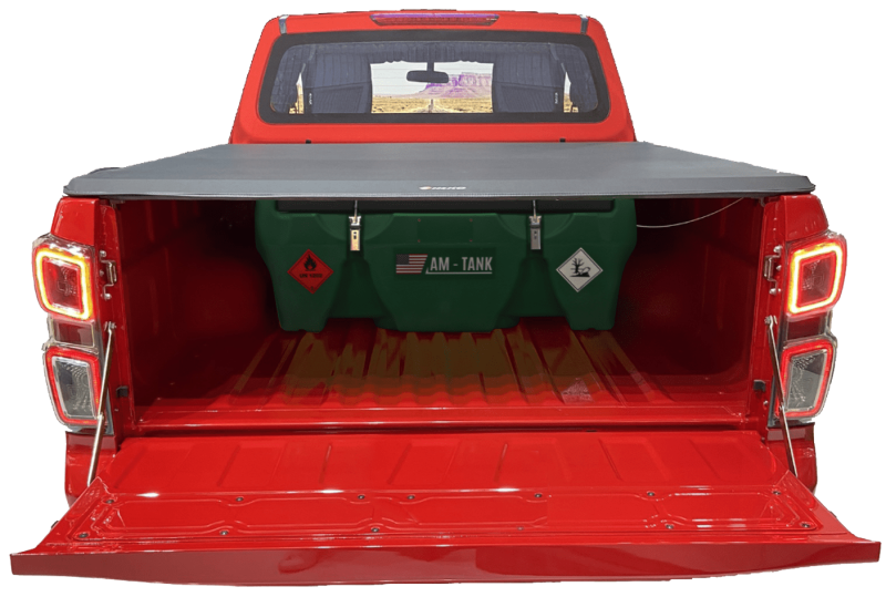 AM-TANK Portable 58 gal Diesel Tank to fit under Truck Tonneau Cover with 12V Pump, Particulate and Water Filter, 13ft hose and Auto-Nozzle. - Image 4