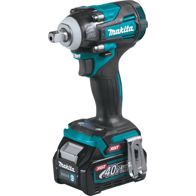 Makita GWT05D 40V Max Brushless Lithium-Ion 1/2 in. Cordless 4-Speed Impact Wrench with Detent Anvil Kit (2.5 Ah) - Image 2