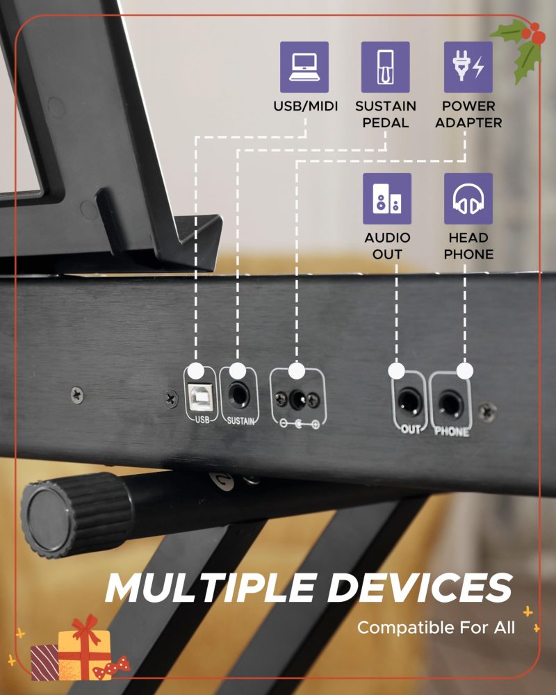 Starfavor Beginner Electric Keyboard Weighted - Image 7