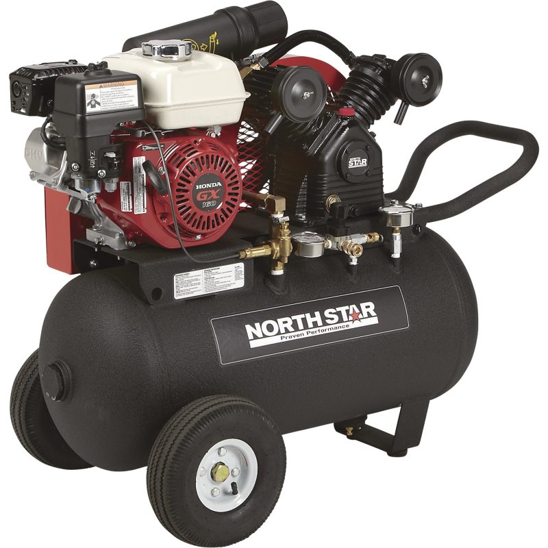 NorthStar Portable Gas-Powered Air Compressor 20-Gal Hor Tank 13.7 CFM @ 90 PSI - Image 6