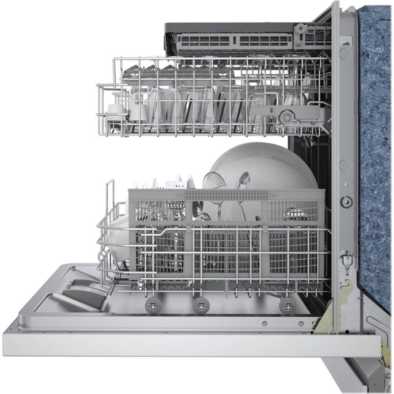 Bosch - 500 Series 24" Top Control Built-In Dishwasher with Stainless Steel Tub, 3rd Rack, 44 dBa - White - Image 12