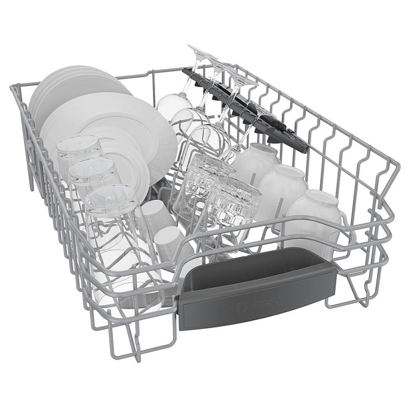 Bosch - 800 Series 18" Top Control Smart Built-In Dishwasher with 3rd Rack and 44 dBA - Silver - Image 12