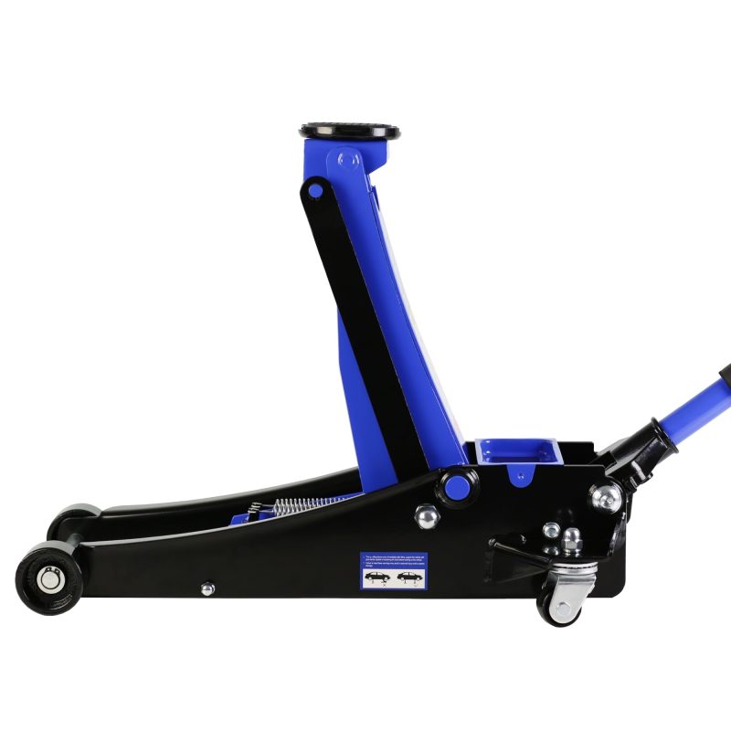 MMTX 3t Low Profile Jack, Blue and Black, Ultra Low Floor Jack with Dual Pistons Quick Lift Pump, Car Jack Hydraulic AutoLifts for Home Garage, Truck Jack Hydraulic - Image 5