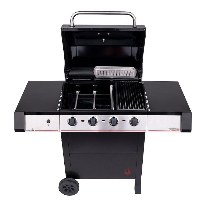 Char-Broil - Performance Series TRU-Infrared 4-Burner Gas Grill - Stainless Steel/Black