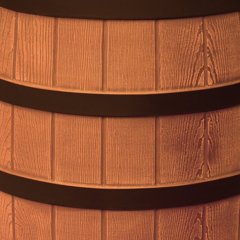 Good Ideas Rain Wizard Rain Collection Rain Barrel Darkened Ribs, Terra Cotta - Image 4