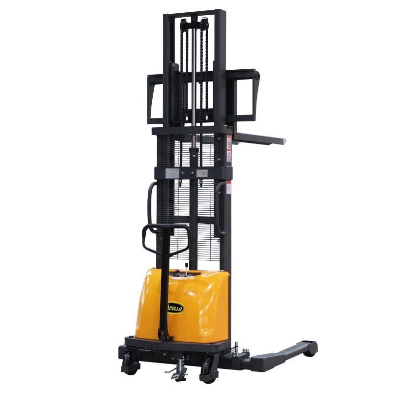 APOLLOLIFT Semi Electric Stacker Material 98" Lift 3300lb Pallet Truck