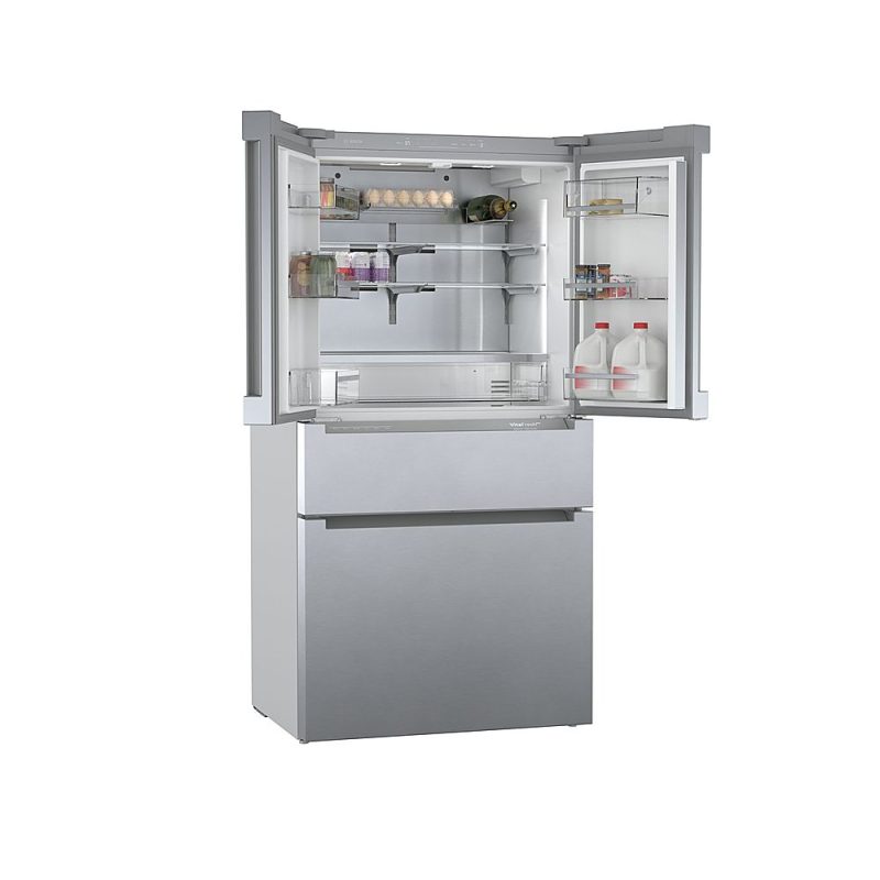 Bosch - 800 Series 20.5 Cu. Ft. 4-Door French Door Counter-Depth Smart Refrigerator - Stainless steel - Image 12