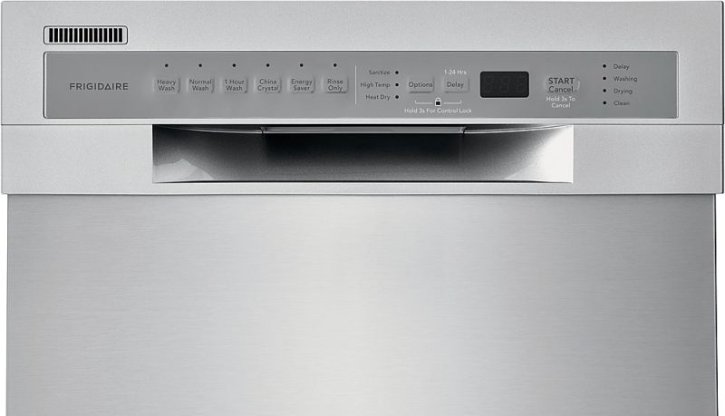 Frigidaire - 18" Front Control Built-In Dishwasher with Stainless Steel Tub - Stainless steel - Image 14