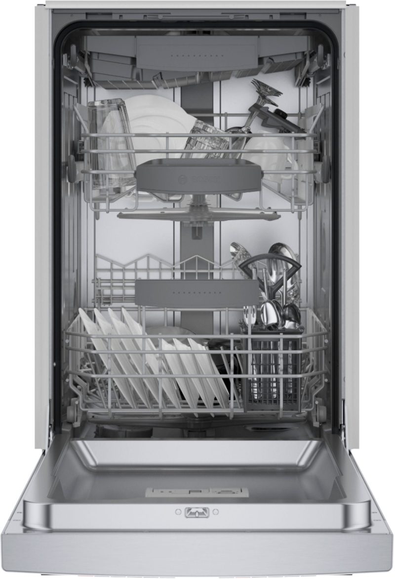 Bosch - 800 Series 18" Front Control Smart Built-In Stainless Steel Tub Dishwasher with 3rd Rack, 44 dBA - Stainless steel - Image 21