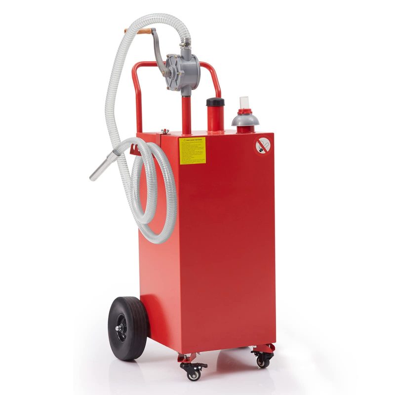 HA-EMORE Portable Gas Caddy Fuel Storage 30 Gallon Tank Gasoline Fuel for Car Lawnmower - Image 2