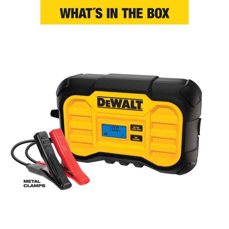 DEWALT DXAEC10 Professional 6-Volt/12-Volt 10-Amp Automatic Battery Charger/Maintainer, DXAEC10 - Image 3