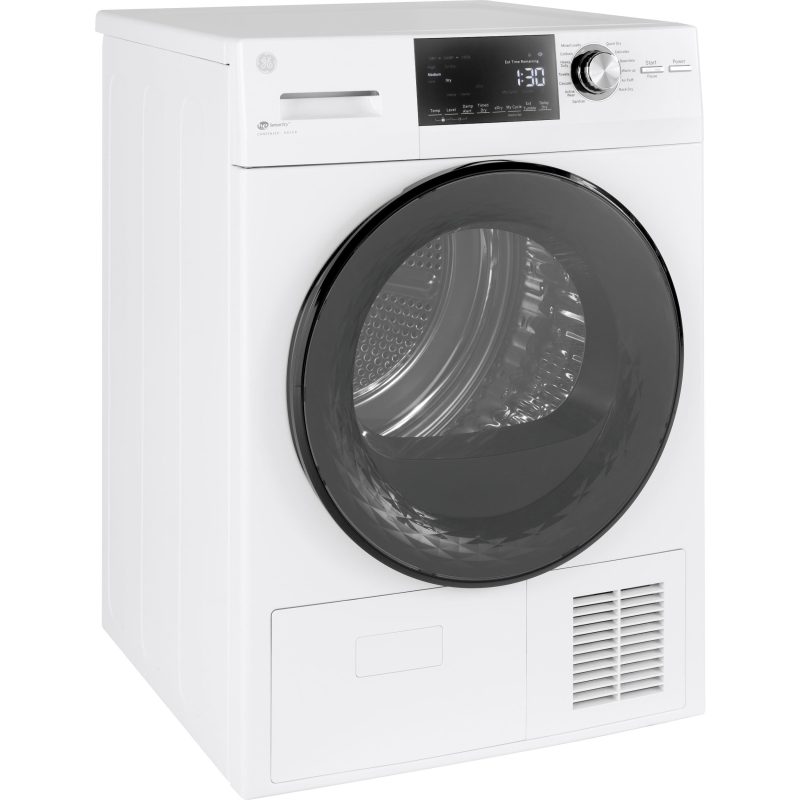 GE 4.1 cu.ft. Ventless Electric Dryer with Stainless Steel Drum GFT14ESSMWW - Image 2