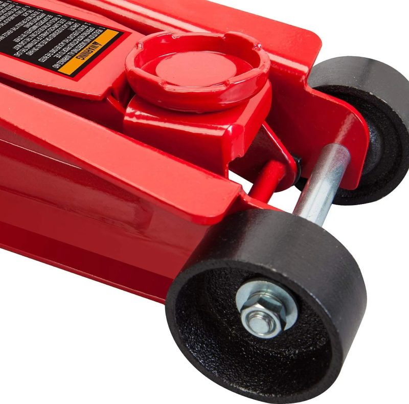 Big Red Hydraulic Low Profile Floor Jack with Single Piston Quick Lift Pump, 2.5 Ton, Red, W8255AM - Image 5