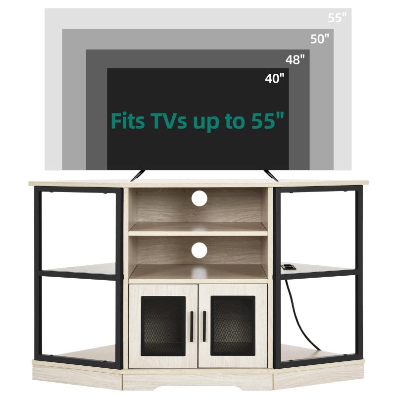 YITAHOME Farmhouse Entertainment Console Cabinets - Image 7