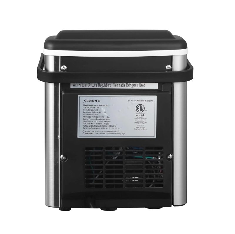 Countertop Ice Makers,Automatic Clean,Portable Ice Maker 9 Bullet Ice Ready in 7-12min,26.5lbs/24H,for Home/Kitchen/Office/Party,Black - Image 16