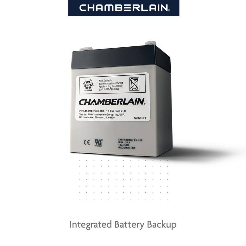 Chamberlain C2212T 1/2 HP Smart Chain Drive Garage Door Opener with Battery Backup - Image 5